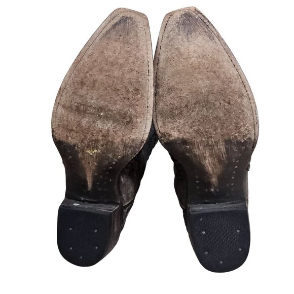 Stetson Black and Brown Heeled Boots - Picture 7 of 12